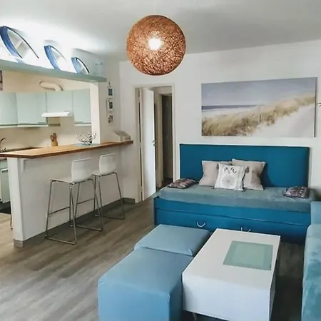 Appart Bleu Azur à Olhos D'agua 5mn De La Plage.