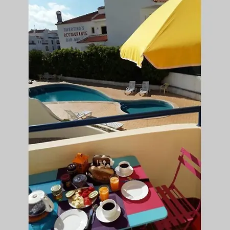 Appart Bleu Azur à Olhos D'agua 5mn De La Plage. *